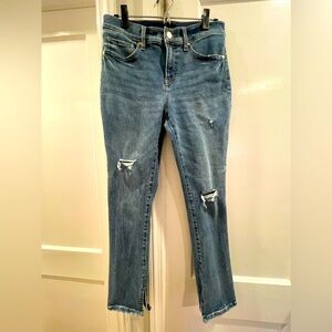 Express Skyscraper flare blue Jeans size 8S